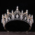 New European Style Palace Wedding Dress Luxury Bridal Crown Cross-Border Hot Sale Pearl Big Crown Gown Head Accessories