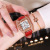 Korean Fashion Square Diamond Women's Belt Watch Simple Roman Digital Rhinestone Quartz Women's Watch Wholesale