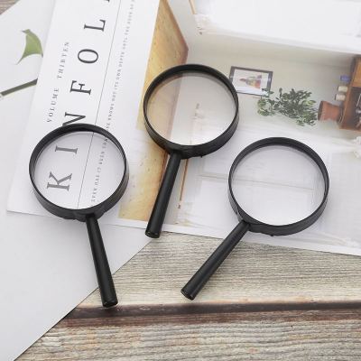 Magnifying Glass 60mm Elderly Reading Plastic Magnifying Lens Optical Amplifier One Yuan Department Store Special Batch