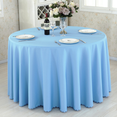 Solid Color and Plain White Plain Table Cloth Rectangular Large round Table Conference Table Set Hotel Restaurant Tablecloth Dust Cloth