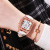 Korean Fashion Square Diamond Women's Belt Watch Simple Roman Digital Rhinestone Quartz Women's Watch Wholesale