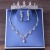 Xy018 Bride Headdress Crown Three-Piece Korean Wedding Necklace Earrings Jewelry Set New Wedding Accessories