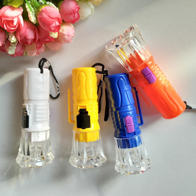 1 Yuan 2 Yuan Large Manual Light Plastic Flashlight Electronic Flashlight Tube Portable Night Light