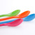 Plastic Children Spoon Long Handle 18cm Spoon Household Spoon Cold Drink Candy Color Stirring Spoon
