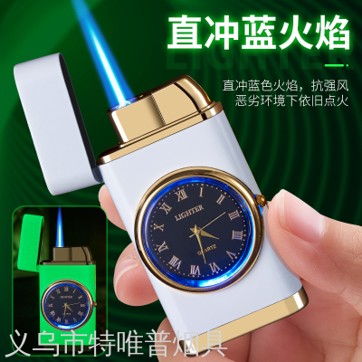 Wholesale Personalized Creative Multifunctional Watch Lighter with LED Light Multi-Purpose Douyin Online Influencer Luminous Lighter