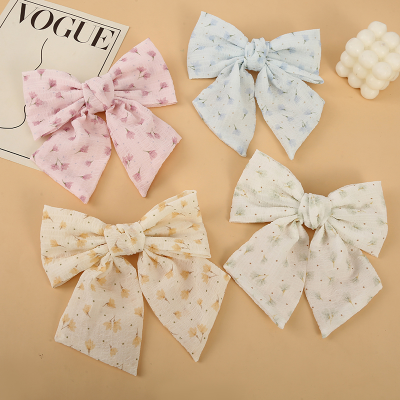 Korean Style Sweet Floral Barrettes Spring Gap Former Red Ins Internet Celebrity Minimalist Hair-Binding Barrettes