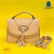 New Stylish Good Texture Special-Interest Design Embossed Messenger Bag Western Style Rhombus Women's Simple Handbag