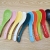ceramic spoon with different size colorful spoon