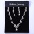 Xy018 Bride Headdress Crown Three-Piece Korean Wedding Necklace Earrings Jewelry Set New Wedding Accessories