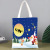 Factory Professional Customized Canvas Bag Environmental Protection Handbag Christmas Snowman Pattern Shoulder Bag Printable Pattern