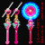Children's Luminous Toys Cartoon Mermaid Flash Windmill Colorful Light Music Rotating Magic Wand Square Stall