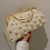 Bag Women's Fashion Woven Pearl Women's Bag All-Match Shoulder Messenger Bag Portable Straw Woven Pearl Clip Bag