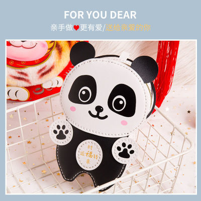 2022 New DIY Handmade Bag Cute Panda Cartoon Woven Material Kit Self-Made One-Shoulder Crossbody Women's Bag