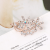 Japanese and Korean Fashion Cartoon Flower Full Diamond Rhinestone Flower Brooch Elegant Lady Corsage Women's Accessories Factory Direct Sales