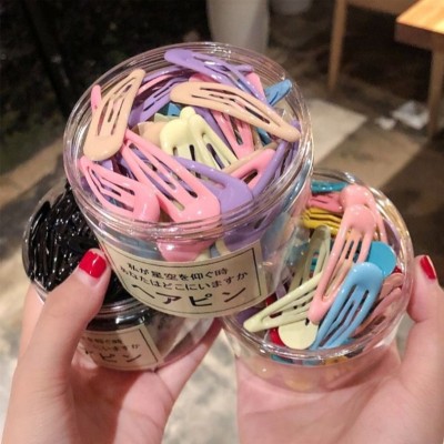 Children's All-Match Cute Fashion Girl Candy Color Online Influencer Cute Cropped Hair Clip Side Clip Bang Clip Little Girl BB Clip Headdress