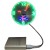 Direct Supply Electroplating Flash Word Mini Electronic Clock Fan USB Socket Silent Desktop Portable Luminous Little Fan