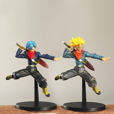 17cm Dragon Ball Hand Office Cartoon Animation Saiyan Trunks Doll Toy Decoration