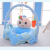 Baby Learning Chair Crown Rattle Learning Chair Baby Dining-Table Chair plus Bell Children's Plush Toys