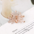 European and American New Fashion Alloy Full Diamond Flower Peacock Shape Brooch Factory Corsage Diamond High-End Pin Accessories