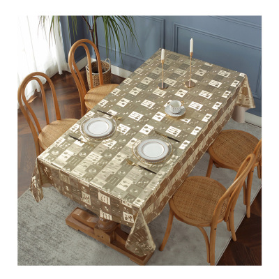 Factory Direct Sales High-End Nordic Style Waterproof Oil-Proof Disposable 3D Embossed Tablecloth Table Cloth