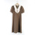 Summer Women's Wholesale Dress Women's French Style Temperament Bow Design Sense Niche Waist Tight Long Dress Tide
