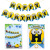 Amazon Cartoon Birthday Pulling Banner Mickey Minnie Wangwang Team Theme Latte Art Banner Children's Birthday Decoration Supplies