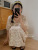Du Xiaozhai New Romantic Mid-Summer Cotton Yarn Dress 2022 Summer Fresh Floral Skirt Korean Style Straight Dress for Women