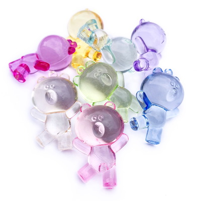 Plastic Large Transparent Doll Cartoon Acrylic Imitation Crystal Digging Gem Sugar Pusher Reward Gift Decoration Toy