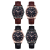 New Foreign Trade Men's Watch Gift Belt Watch Wholesale Business Cheap Three-Eye Digital Men's Watch Stall Watch