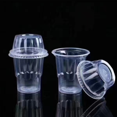 Disposable Plastic Cup Wholesale L Soybean Milk Cup Milk Tea Takeaway Cup a Cup of Transparent Pp Coffee Cup Wholesale