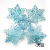 Acrylic Colorful Crystal Transparent Christmas Snowflake Diy Gem Toy Children's Gift Amusement Park Crane Machines Gem