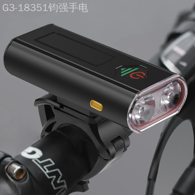 New 2 * T6 Bicycle Light Headlight Mountain Riding Light Charging Large Capacity Waterproof with Output Outdoor Night Riding Lights