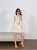 French Style Temperament High-Grade Classic Style Light Luxury Socialite Sleeveless Apricot Dress 2022new Women's Summer Dress