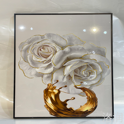 Three-Dimensional Gold Wire Decorative 3D Painting Golden Silk Painting Gold Line Painting Three-Dimensional Gold Line Decorative Painting Golden Vertical Line Painting