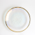 LD Ins Colorful Gilt Edging Glass Bowl Plate Electroplating Glass Plate Household Steak Plate Soup Bowl Fruit Salad Plate
