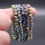 Beijing Cloisonne Vintage Ethnic Style Jewelry Jewelry Cloisonne Enamel (Filigree Silver Blue) 6mm Ball Bracelet