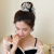 Korean Bow Pearl Barrettes Female Back Head Grip Temperament Bun Shark Clip Subnet Red Hair Clip Headdress