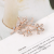 European and American New Fashion Alloy Full Diamond Flower Peacock Shape Brooch Factory Corsage Diamond High-End Pin Accessories