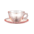 LD Japanese Champagne Pearl Glass Creative Household Oatmeal Breakfast Cup Coffee Cup Cup and Saucer Set