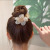 Rhinestone High Sense Ponytail Hairpin Girl's Back Head Bow Claw Clip Bun Large Clip Headdress Top Clip