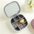 Portable Jewelry Box Bracelet Lipstick Ring Storage Box Stud Earrings Necklace Ornament Dustproof Small Box with Mirror