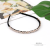 New Korean Style Micro Inlay Rhinestones Cross Mixed Rhinestone Headband Fashion All-Match Hairpin Hair Fixer Ring Ornament Headband Female Headdress