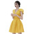 Yellow Dress 2022 New Summer Temperament Goddess Style Clothes Mature Sexy V-neck Waist-Tight Formal Dress