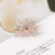 European and American New Fashion Alloy Full Diamond Flower Peacock Shape Brooch Factory Corsage Diamond High-End Pin Accessories