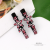 INS Xiaozhongwang Red Korean Style Full Diamond Flower Mori Style Sweet Hair Clip Liu Haichao Side Clip a Pair of Hairclips Hair Accessories Wholesale