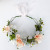 Korean Style Garland Headdress Pink Simple Wedding Dress Accessories Bridal Hair Accessories Handmade Fabric Flower Travel Headband