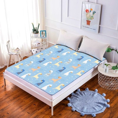 Spot Goods Urine Pad Waterproof and Washable Large Four Seasons Available Children Baby Adult Elderly Bed Sheet One Piece Dropshipping