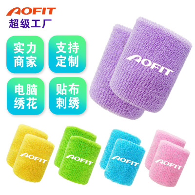 Sports Towel Wristband Stretch Badminton Fitness Sweat-Wiping Basketball Volleyball Sweat-Absorbing Wrist Guard Wholesale Spot