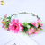 Artificial Flower Garland Tourist Scenic Spot Bridal Headband Photo Green Leaf Cloth Headband Ornament Wholesale