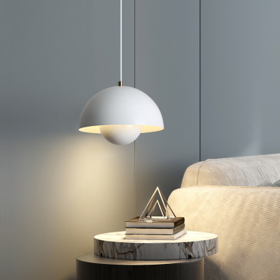 Bedside Chandelier Nordic Modern Minimalist and Magnificent Study and Restaurant Bedroom Light Danish Creative Bud Table Lamp Small Droplight